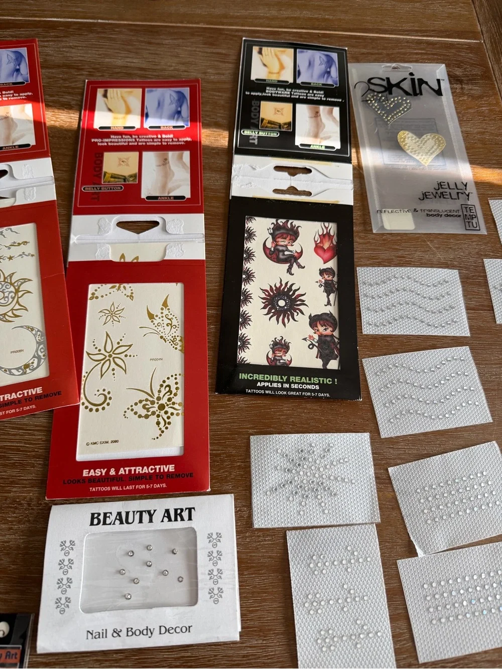 Vintage Y2K Body Art Tattoo Lot Swarovski Victoria’s Secret Crystal Visions NOS